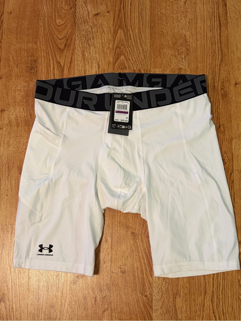 Under Armour Men's White Compression Boxer Briefs 2XL brand new with tags